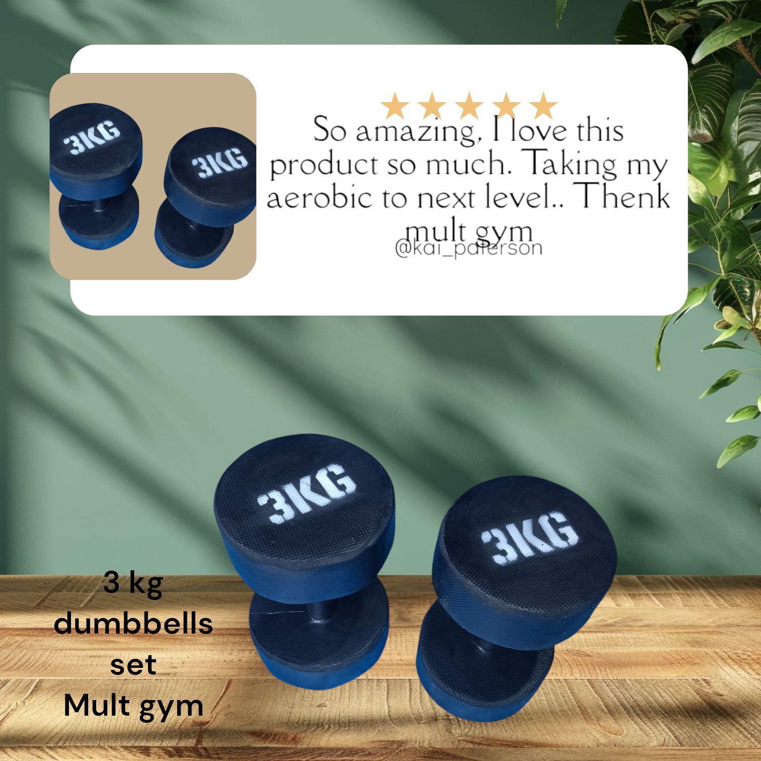 Generic 3kg Dumbbell Set( 2 Pieces)