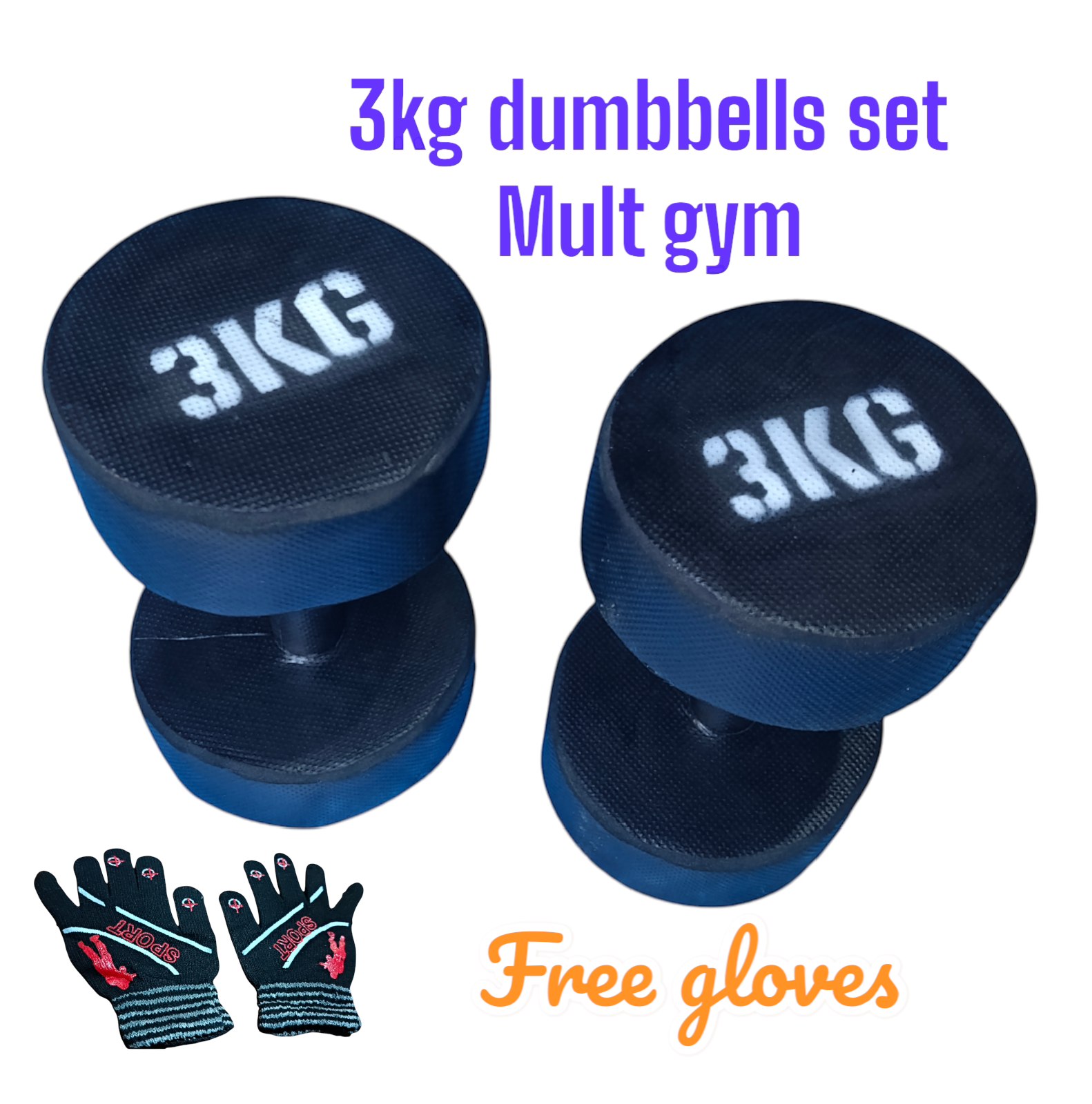 3kg dumbbell +free gloves