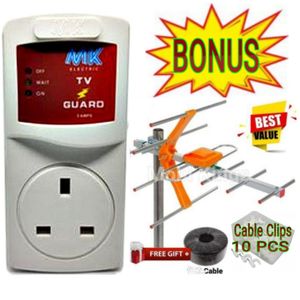 DIGITAL AERIAL Antenna + TV GUARD+ BRACKET