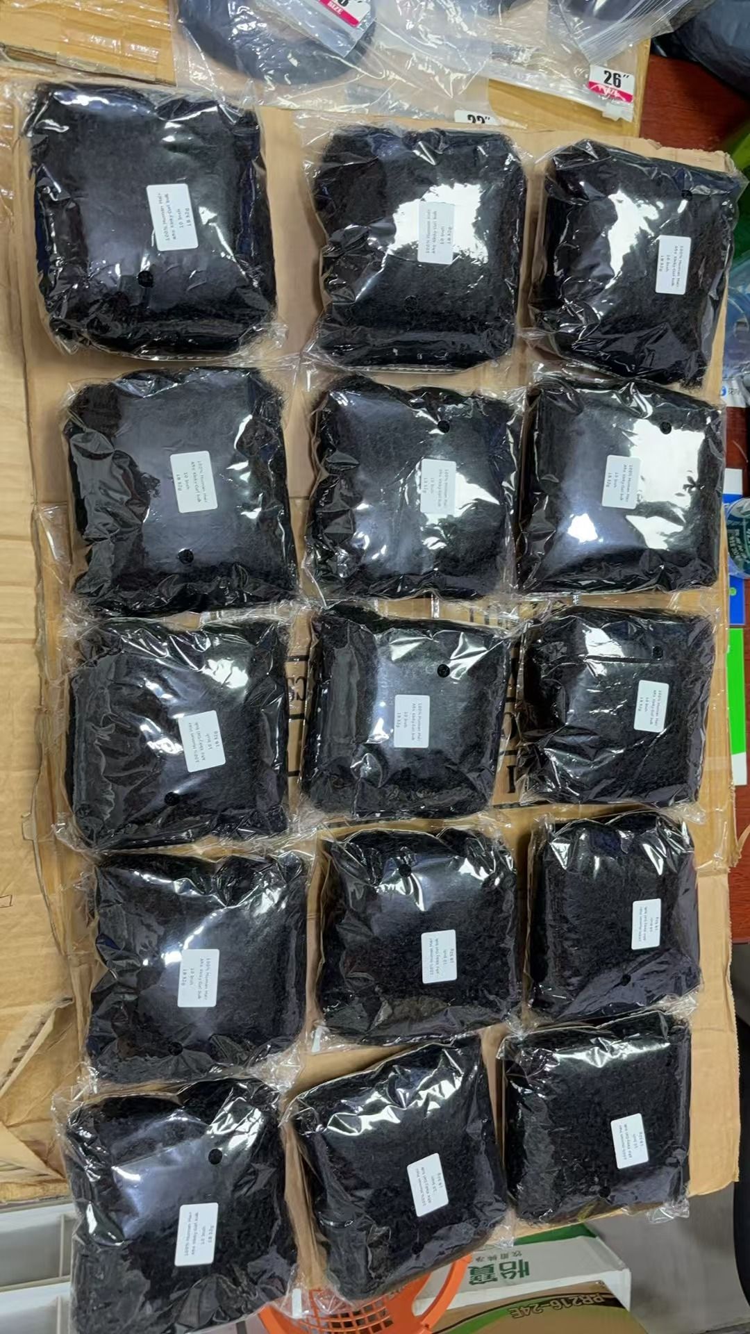 3 pcs kit PROMOTION AFRO KINKY BULK Human Hair Extension Black Color 30g Net Weight 10 inch 12inch