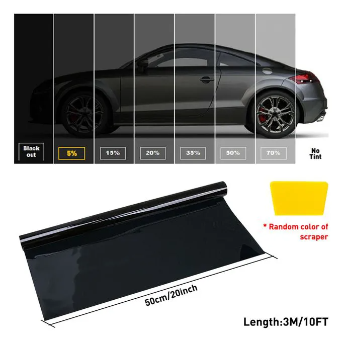 Car / Home Window Tint Film 3m Solar Protection Gl Sticker 1 PC (3 Mtrs)