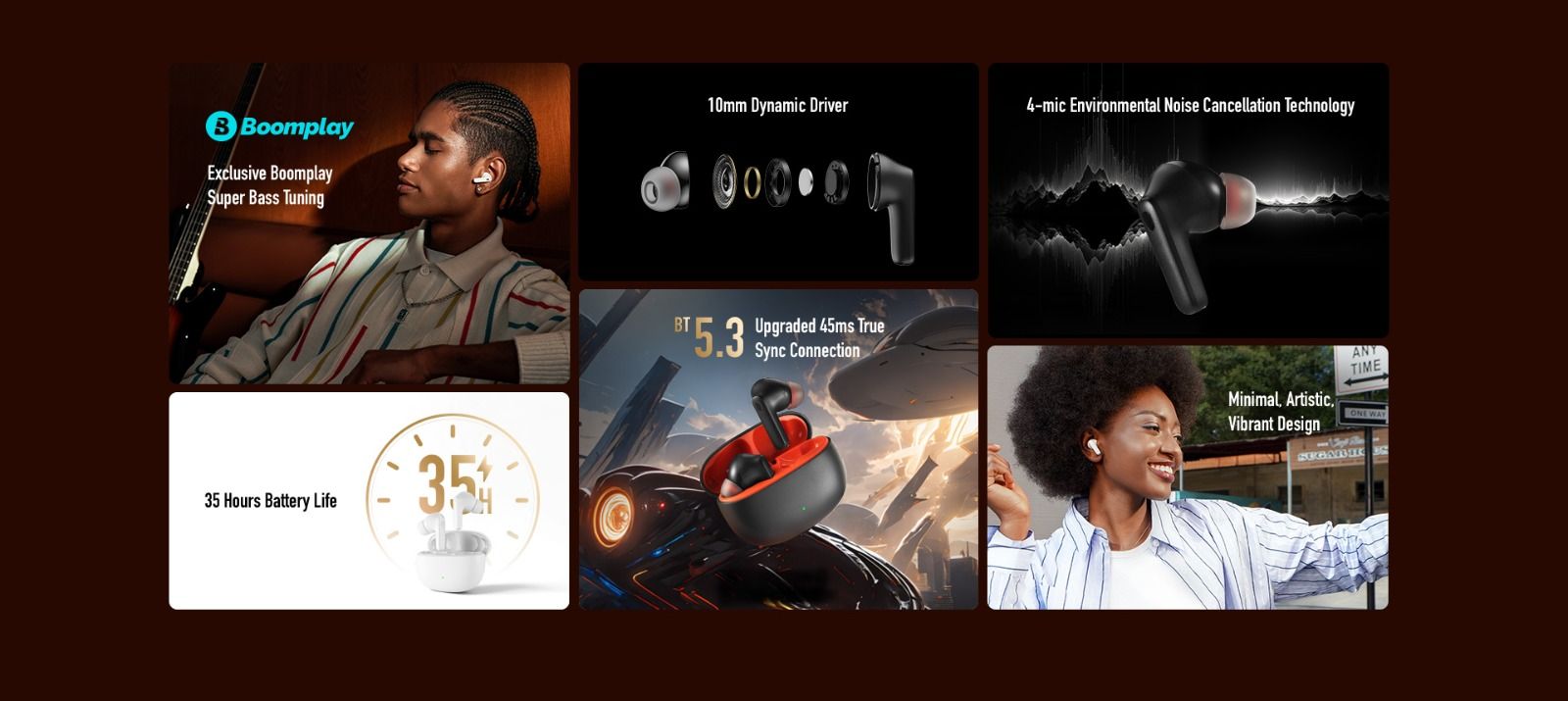 Itel Buds Ace ENC super bass wireless / Bluetooth earbuds