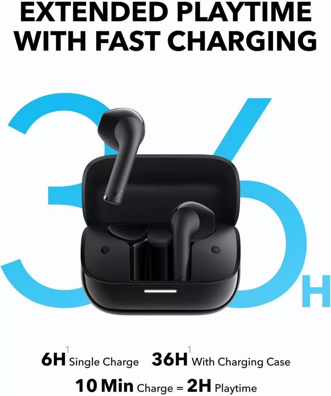 Soundcore by Anker K20i Earbuds with Mic 13mm Drivers TWS BT 5.3