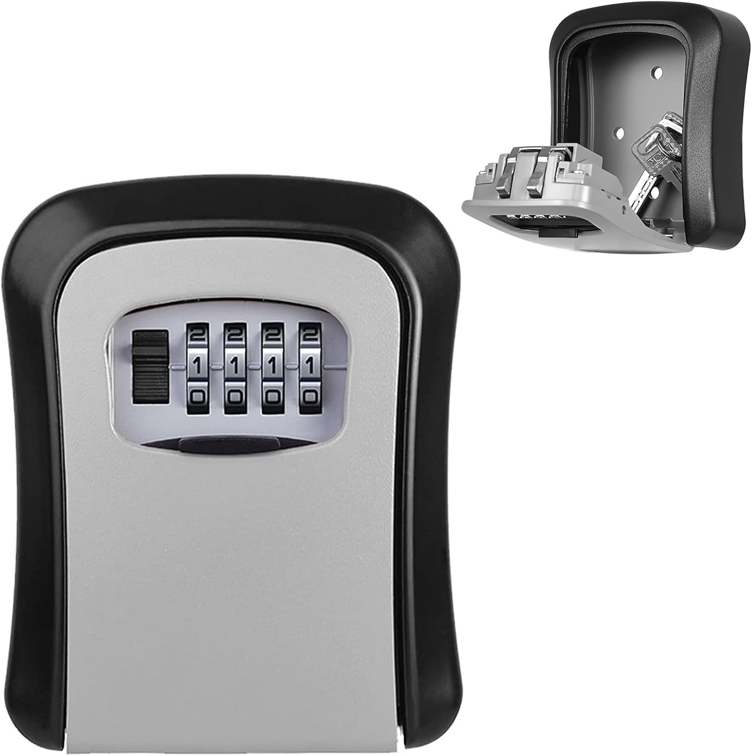 Key Safe Wall Mounted, Key Lock Box Outdoor, Combination Key Safe Lock Box, Waterproof and Security Key Lockbox, Key Cabinet Key Safe Outside for Garage School Elderly Parents Spare House Key Storage