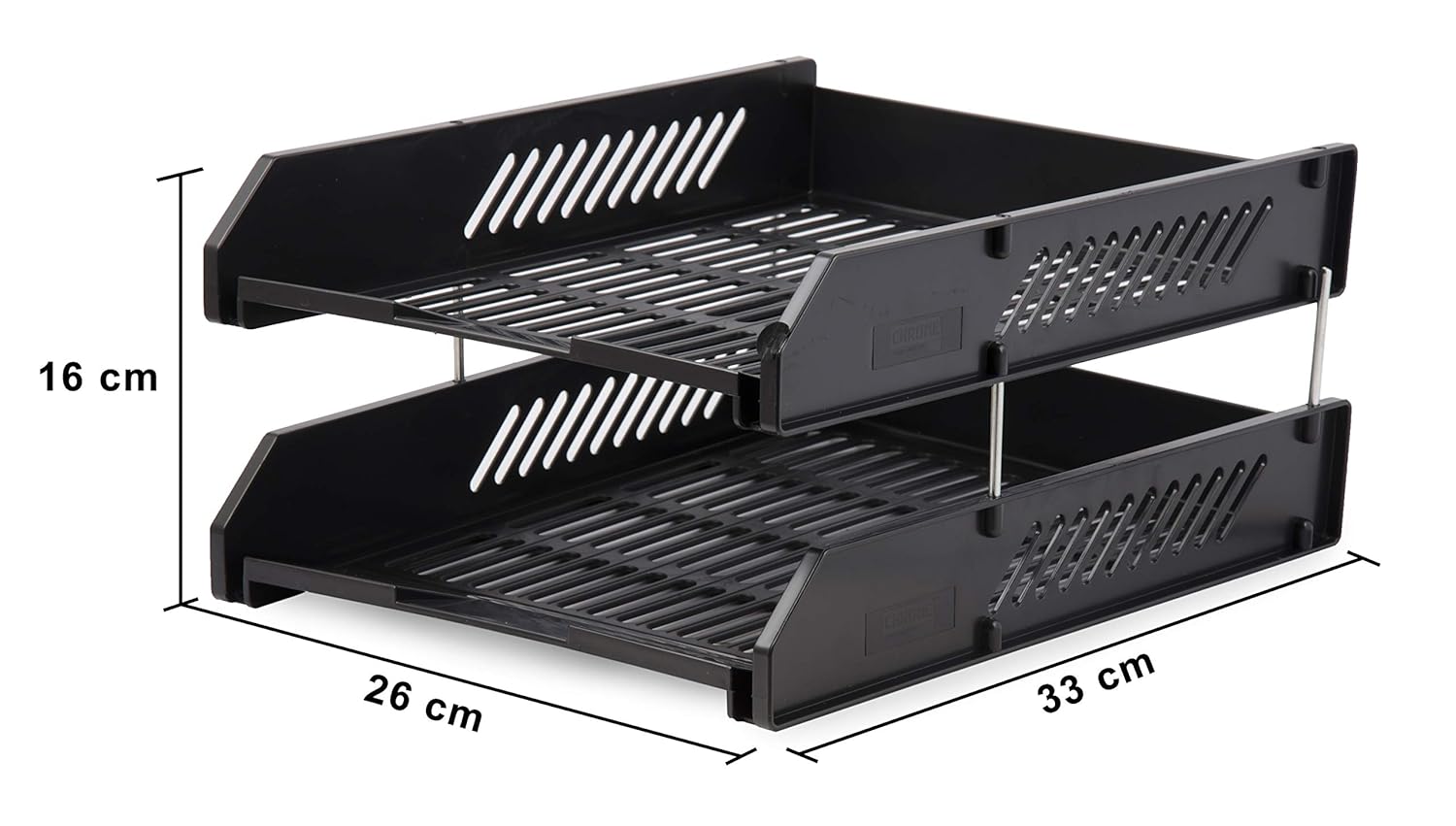 2 Tier Document Trey Letter Tray Side Load, Desktop File Organizer\2 Layer Document Trey