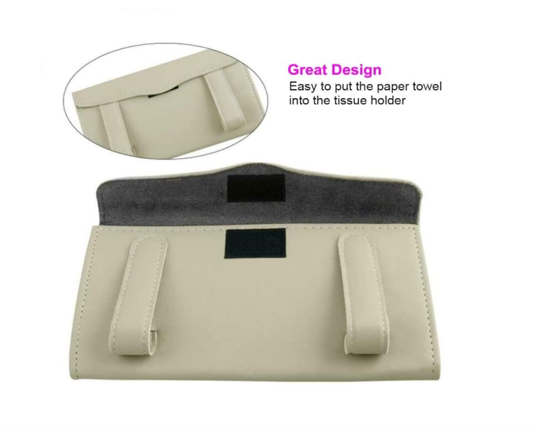 Detachi Car Tissue Holder, Sun Visor Napkin Holder, Car Visor Tissue Holder, Tissue Holder for Car