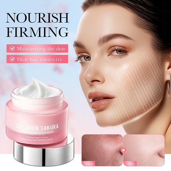Sakura Collagen Elastic Moisturizing Cream For , anti-wrinkle Cream, anti-aging facial Cream, moisturizing Cream, Sakura Cream, relieves skin tone, rejuvenates skin balance