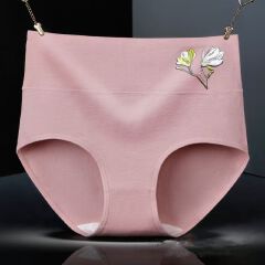 4pcs Women's pure cotton underwear Women's triangle pants New high waisted underwear Women's Clothing Ladies Panties