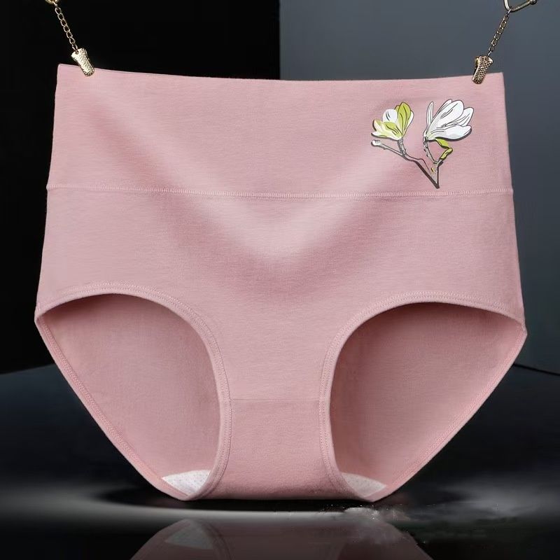 4pcs Women's pure cotton underwear Women's triangle pants New high waisted underwear Women's Clothing Ladies Panties
