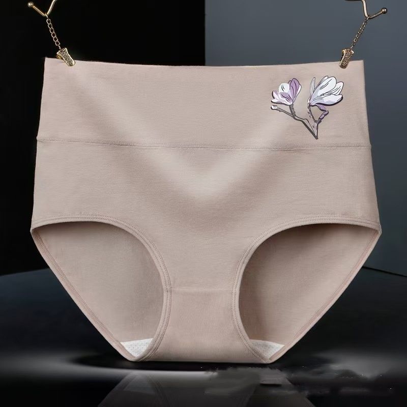 4pcs Women's pure cotton underwear Women's triangle pants New high waisted underwear Women's Clothing Ladies Panties