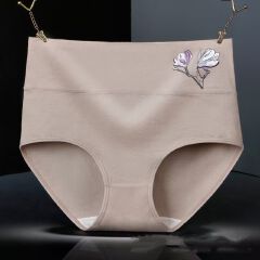 4pcs Women's pure cotton underwear Women's triangle pants New high waisted underwear Women's Clothing Ladies Panties