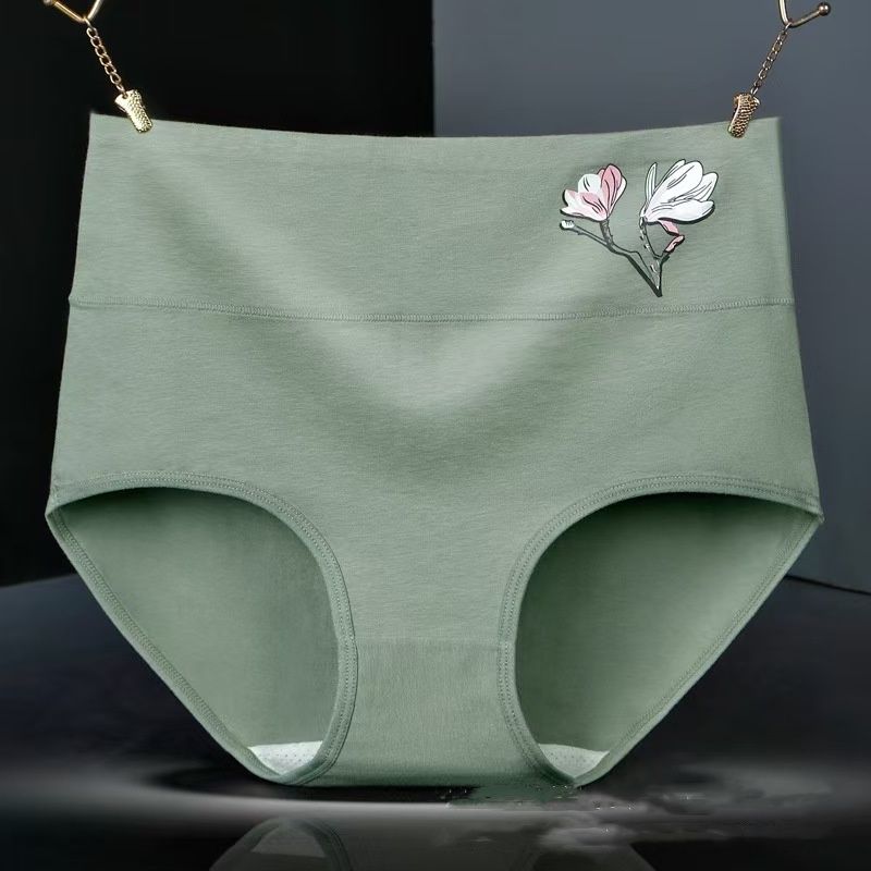 4pcs Women's pure cotton underwear Women's triangle pants New high waisted underwear Women's Clothing Ladies Panties