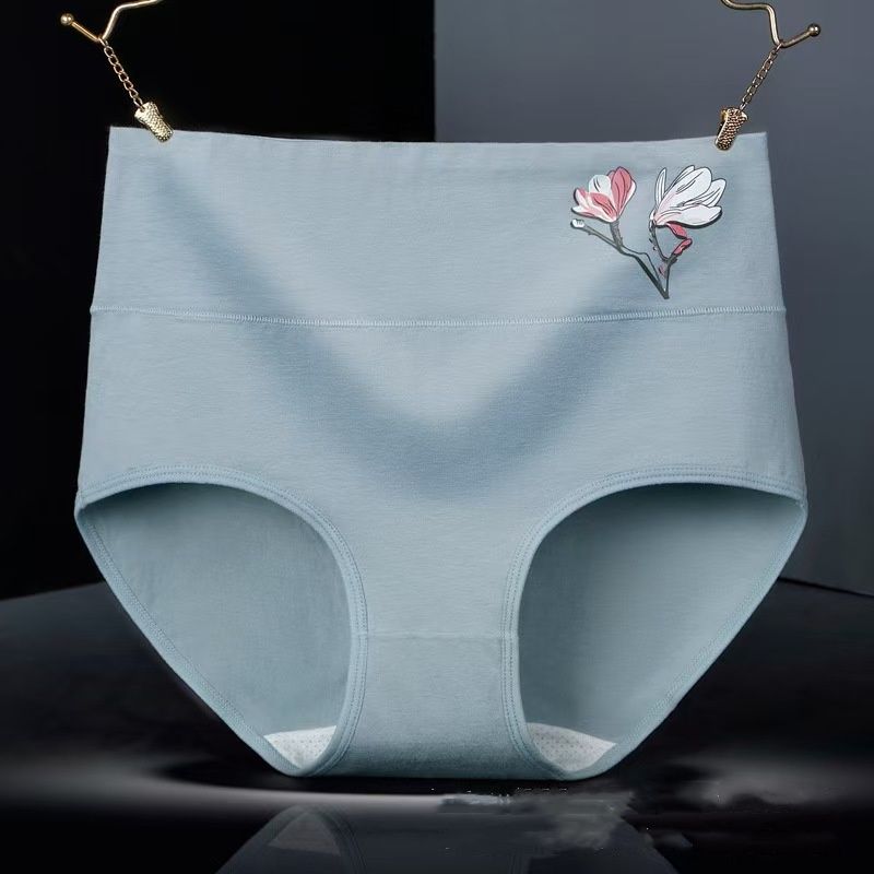 4pcs Women's pure cotton underwear Women's triangle pants New high waisted underwear Women's Clothing Ladies Panties