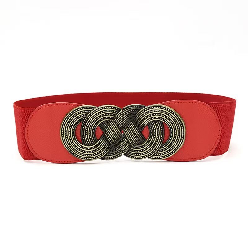 Classic Lady's Belf Women's Elastic Belt Fashion Elastic Wide Waist Seal New Casual Dress Versatile Decoration Trouser Belt Belt Female