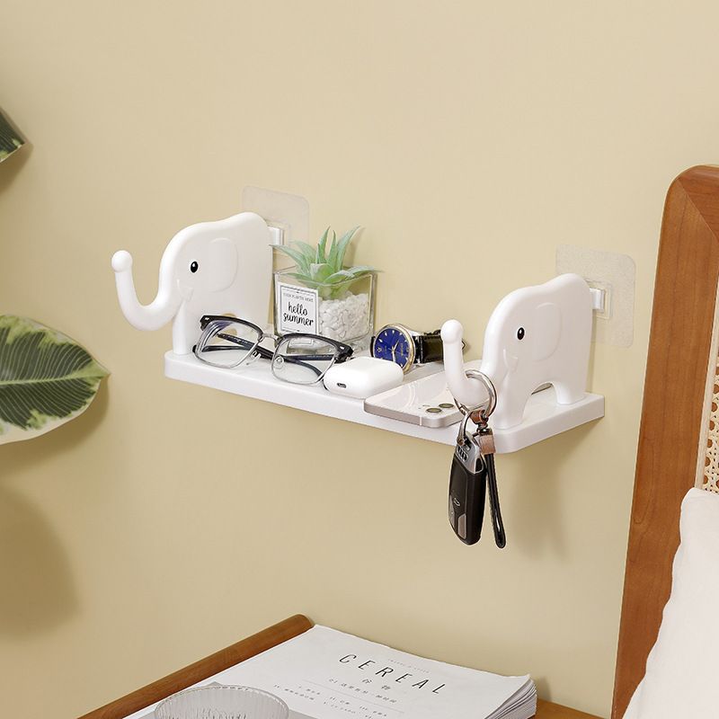 Storage shelf free punching wall hanging storage shelf Kitchen toilet drain study multi-workStorage rack