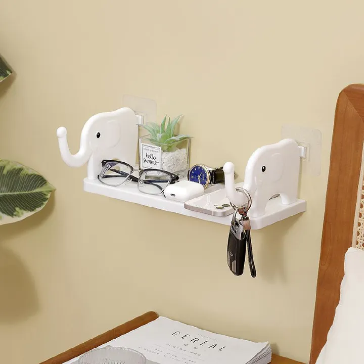 Storage shelf free punching wall hanging storage shelf Kitchen toilet drain study multi-workStorage rack