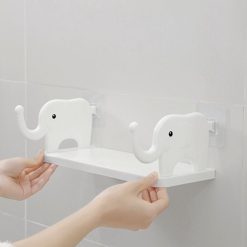 Storage shelf free punching wall hanging storage shelf Kitchen toilet drain study multi-workStorage rack