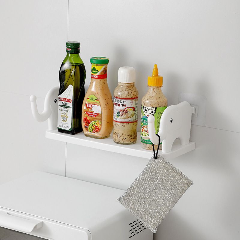 Storage shelf free punching wall hanging storage shelf Kitchen toilet drain study multi-workStorage rack