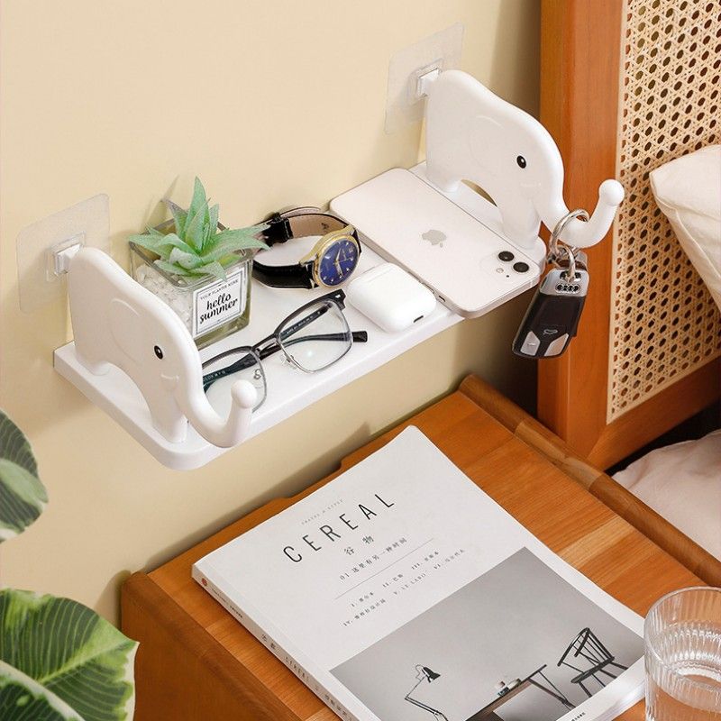 Storage shelf free punching wall hanging storage shelf Kitchen toilet drain study multi-workStorage rack