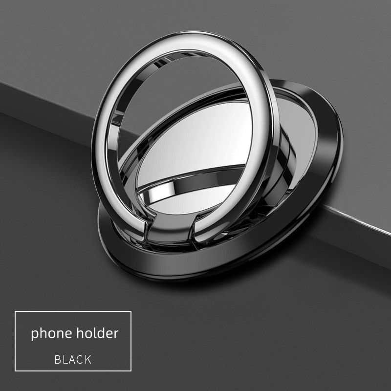 Mobile Phone Mounts  Stands Ring Buckle Magnetic Car Holder 360 Degree Rotating Metal Holder