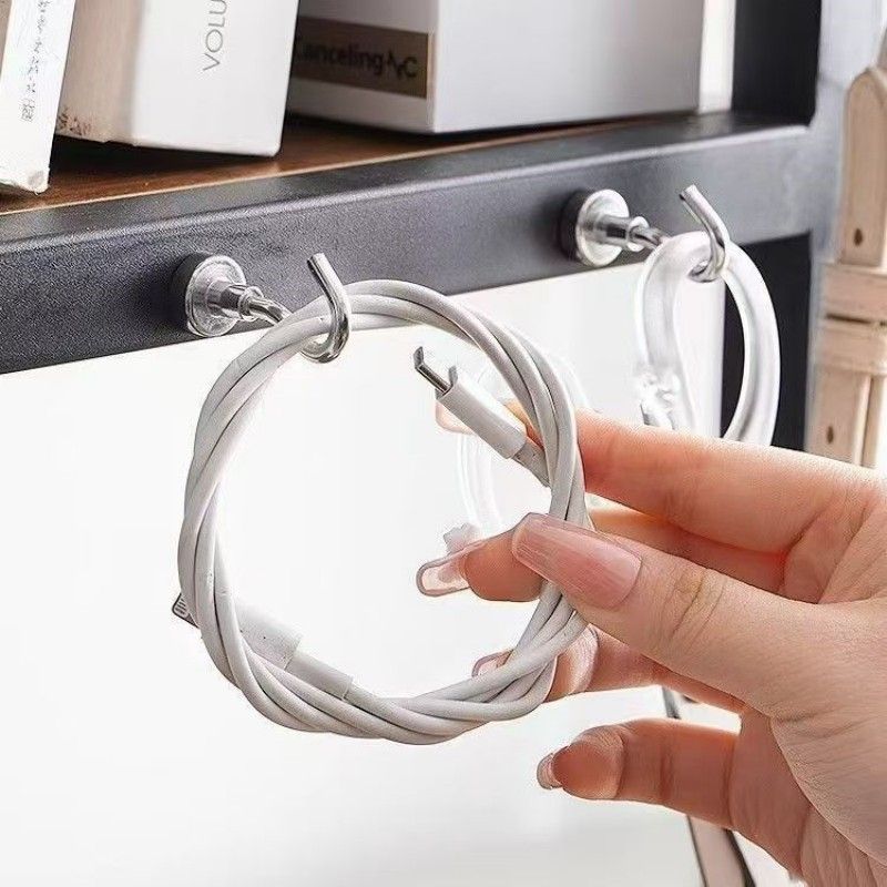 2PCS Magnetic Suction Hook Kitchen Refrigerator Storage Seamless  Hole Free Magnetic Suction Cup Holder Strong Magnetic Hook