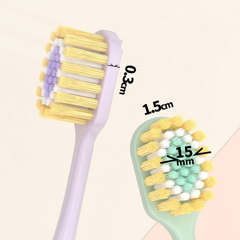 8PCS Adult Soft  Manual Toothbrushes Household Wide Head Personal Care Teeth Cleaning Tool Oral Care