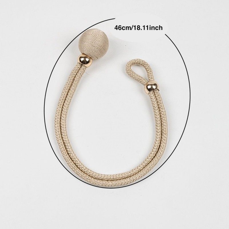 A Pair Adjustable Curtain Tiebacks Curtain Straps Light Luxury And Simple Tied With Ropes Tied With Gauze Curtains  Fixed With Curtain Straps