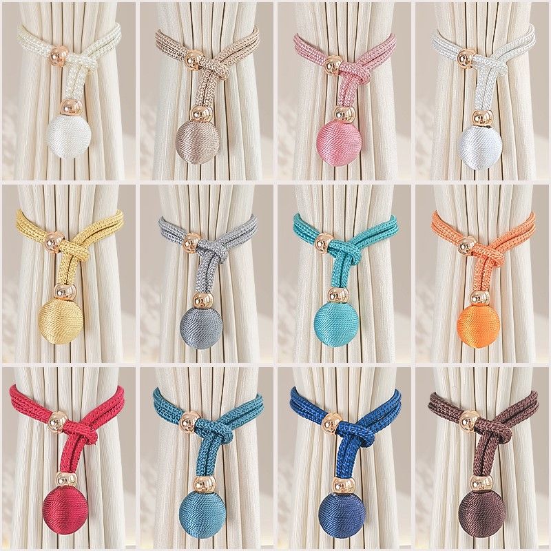 A Pair Adjustable Curtain Tiebacks Curtain Straps Light Luxury And Simple Tied With Ropes Tied With Gauze Curtains  Fixed With Curtain Straps