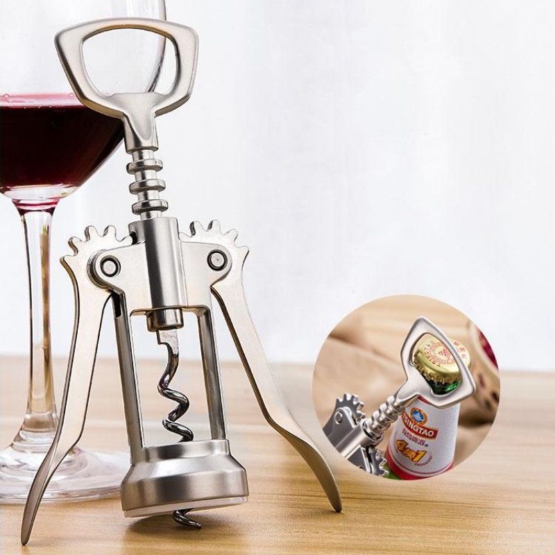 Wine Opener Corkscrews Bottle Opener Household Multifunctional Beer Opener Stainless Steel Seahorse Knife