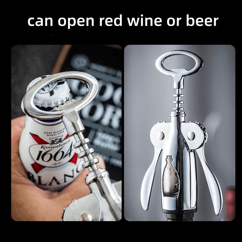 Wine Opener Corkscrews Bottle Opener Household Multifunctional Beer Opener Stainless Steel Seahorse Knife