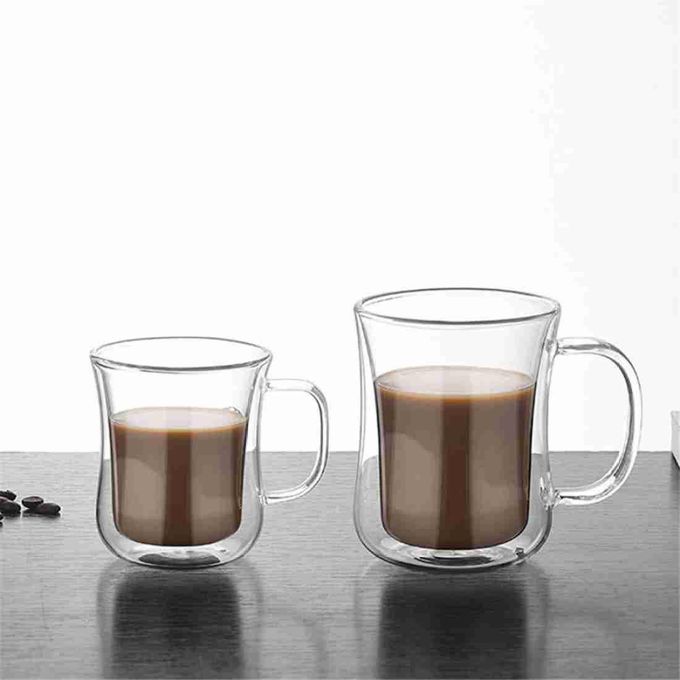 Double Wall Borosilicate glass 450ml 4 pcs