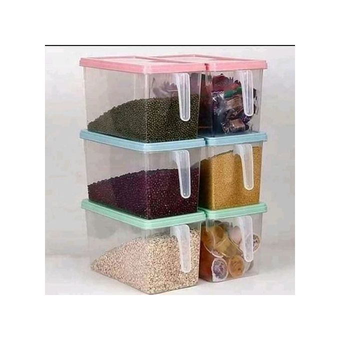 Cereal Container With Lid And Handle