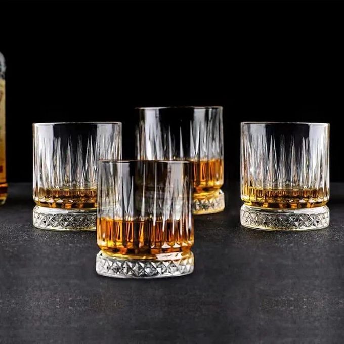 Stripped Crystal Whiskey Glasses