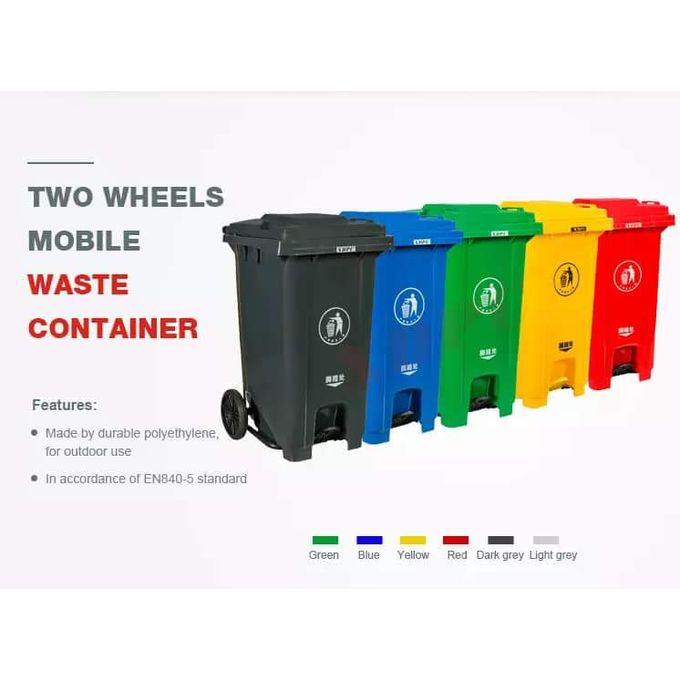 Heavy Duty 240 Ltr Dustbin With Wheels
