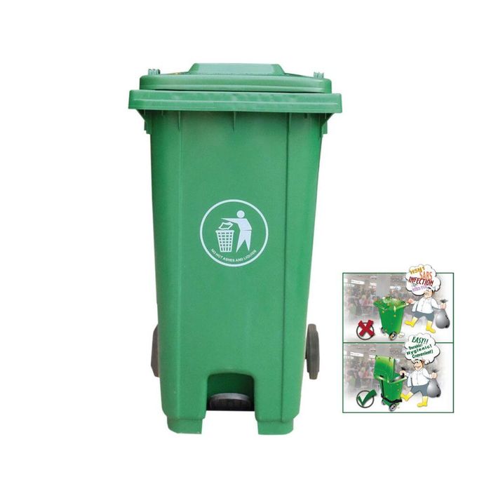 Heavy Duty 240 Ltr Dustbin With Wheels