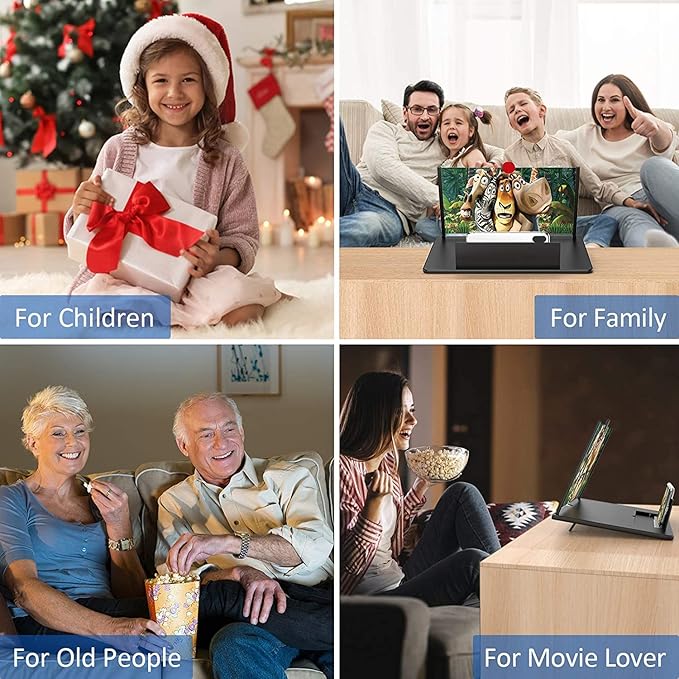 5D Screen Magnifier: Magnifies your smartphone screen 4 times, providing ultra-wide viewing