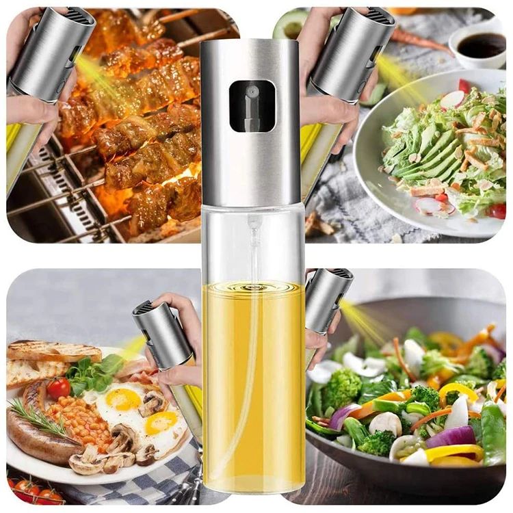 Oil Sprayers Glass Bottle BBQ Olive Oil Spray Diffuser For Kitchen Dispensers Multipurpose Kitchen Vinegar,Oil Spray Bottle Salad Kitchen Baking Roasting Cooking Glass Olive Oil Sprayer for Cooking