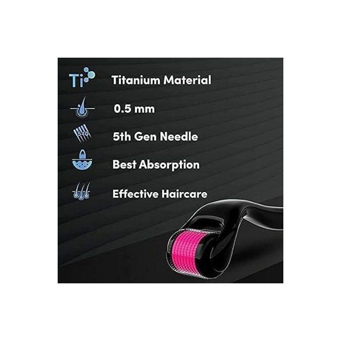 DERMA ROLLER Acne removal, Beard & Hair Growth, Anti Aging ,Removes Stretchmarks Boosts Minoxidil Absorption 540 Microneedling , Clearer Skin & Collagen Boost Anti-acne, Anti-aging, Antiwrinkle