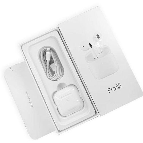 Air Pro 5 Wireless Headphones Bluetooth 5.0 Earphones Earpod Earbuds Gaming Headset For Apple IPhone Xiaomi AndroidWhite.