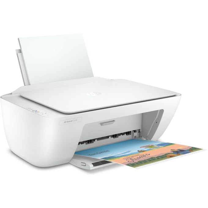HP DeskJet 2320 All-in-One Printer, Print, Copy, Scan, USB Interface, White (1YR WRTY)
