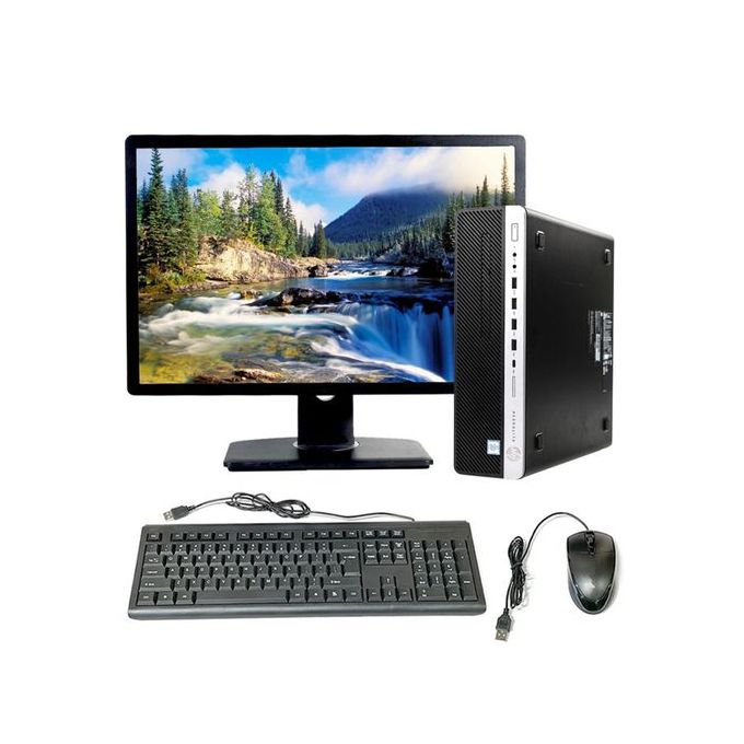 HP Refurbished EliteDesk 800 G3 Core I5 6TH Gen 8GB 500GB 3.2GHz SFF Desktop + 20 Inch Monitor (6 Months WRTY)