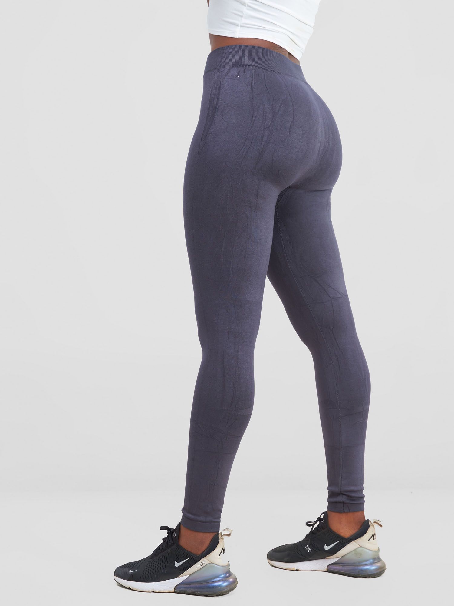 Fashion Plain Skin Tight Leggings- FREE SIZE cotton/spandex leggings