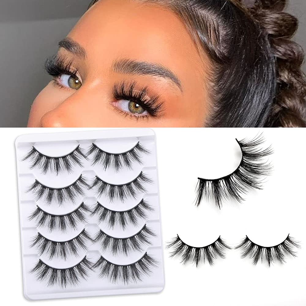 3D Faise Eyelashes 5 Pairs Pack 18mm