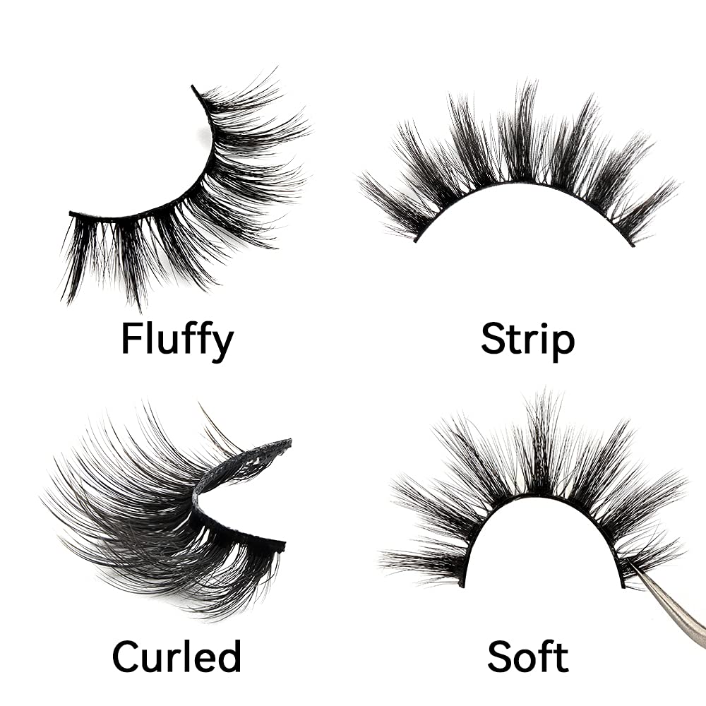 3D Faise Eyelashes 5 Pairs Pack 18mm