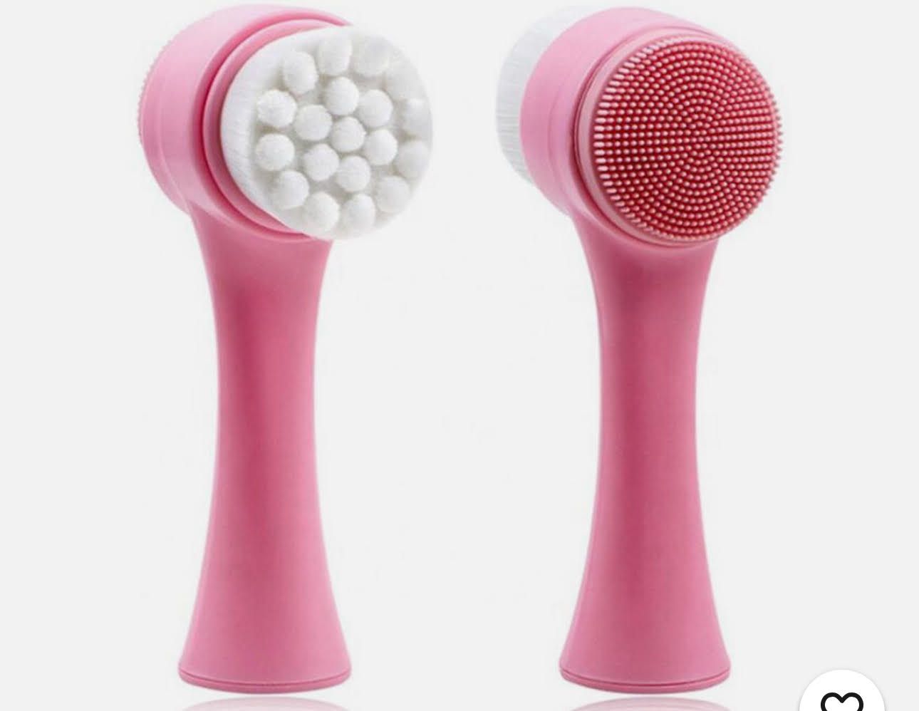 Double Sided Facial Cleansing Brush Silicone Face Skin Care Tool Massage Beauty