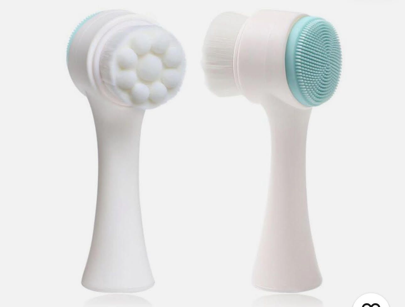 Double Sided Facial Cleansing Brush Silicone Face Skin Care Tool Massage Beauty