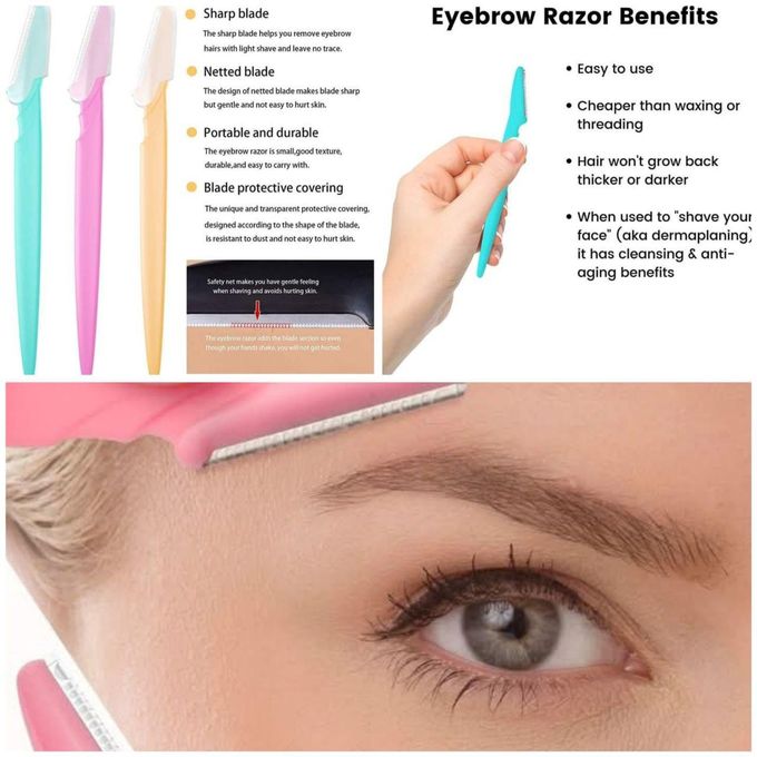 Tinkle Eyebrows Shaper OR Razor Facial Hairs Razor 3 Pieces -1 Set