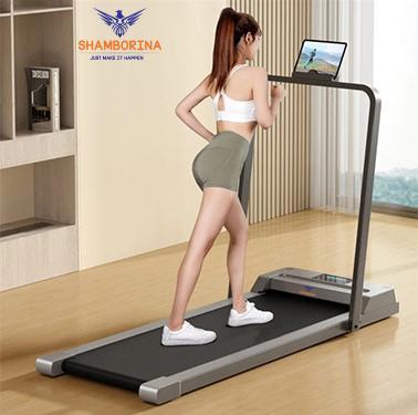 Shamborina Slim Foldable Treadmill for Walking and Running, Cardio Exercise Machine, Preset and Adjustable Programs, with Wireless Remote Control, Suitable for Home Use