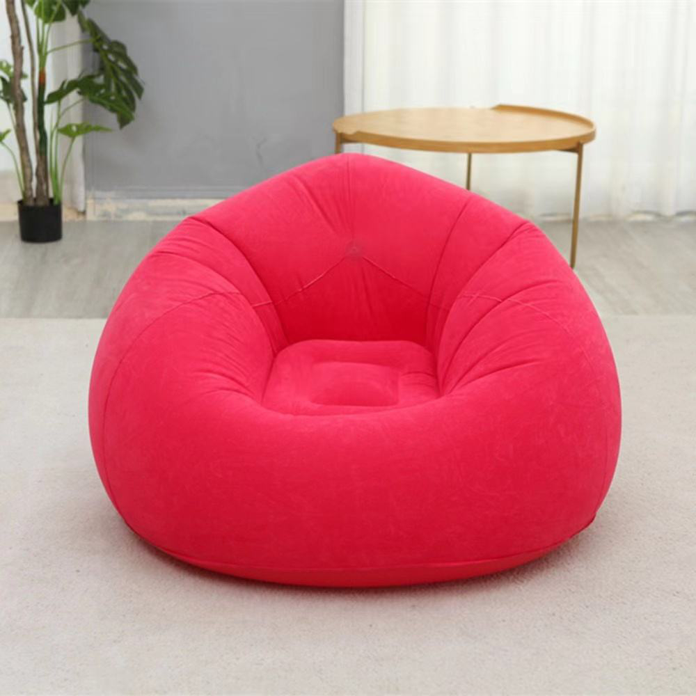Inflatable Sofa Chair Bean Bag Flocking PVC Garden Lounge