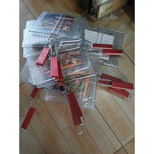 Stainless Steel BBQ Fish Meat Net Barbecue Grill Mesh Wire